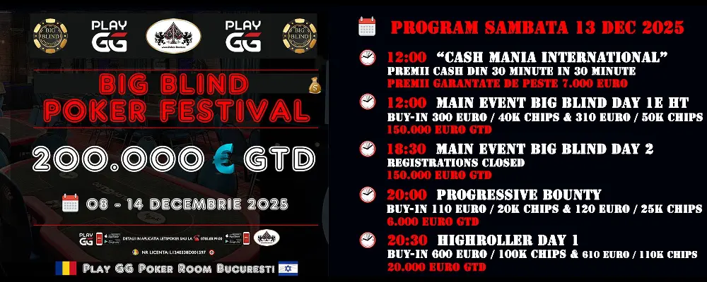 PlayGG Poker Room Bucharest